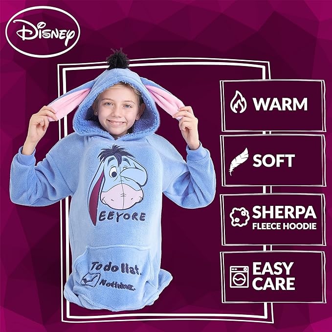 Disney Stitch Blanket Hoodie for Kids Cozy Fleece Wearable Blanket Stitch Gifts