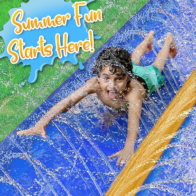 Stargo 18 x 5 ft - Slip Splash and Slide, Water Slides for Kids - Backyard waterslide for Kid Outdoor Fun Summer Water Toys, Water Activities for Kids and adults for backyard fun, Ages 4-8, 5 6 7 8-12