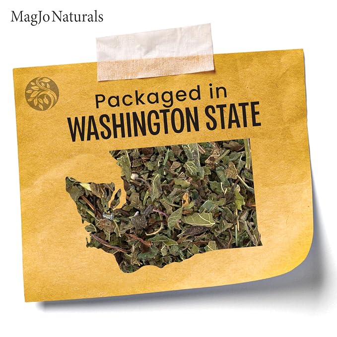 MagJo Naturals Lemon Balm Tea, Bulk Herbal Tea, Loose Leaf Melissa Officinalis, Caffeine Free, Cut and Sifted, 1 pound (16 ounces) (1 pack)