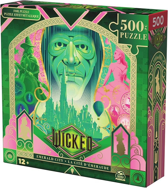 Spin Master Games, Wicked Puzzle, 500-Piece Lenticular Puzzle, Puzzles for Adults, 500-Pieces, for Adults & Kids, for Ages 12 & Up