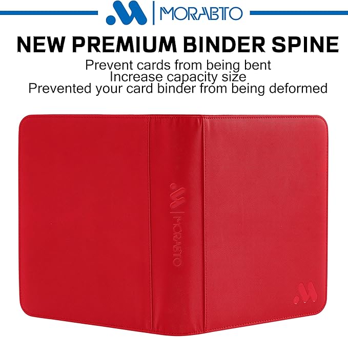 Top Loader Binder, Holds 128 Top Loaders,4 Pocket Top Loader Binders for 3" x 4" Rigid Cards,Card Album Folder for Hard Plastic Top Loaders