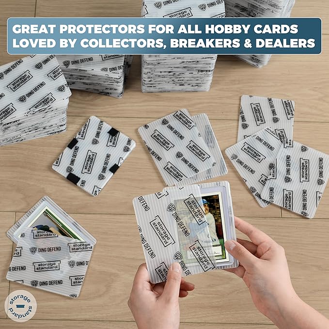 Trading Card Shipping Protectors 510 Pack 3.5'' x 4.5'' - Premium Ultra Strong Plastic Inserts Mailers - Precut Supply Sleeves for Sports MTG Cards Packaging - Flats for Breakers