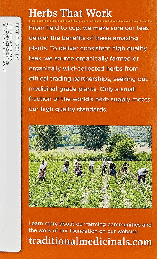 Traditional Medicinals Tea, Organic Belly Comfort Peppermint, Promotes Healthy Digestion, 16 Count (Pack of 3)