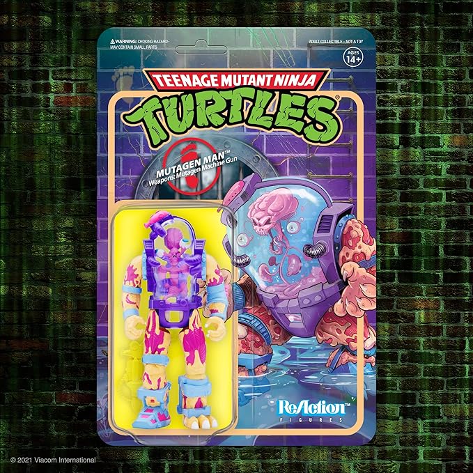 Super7 Teenage Mutant Ninja Turtles Mutagen Man 3.75 in Reaction Figure