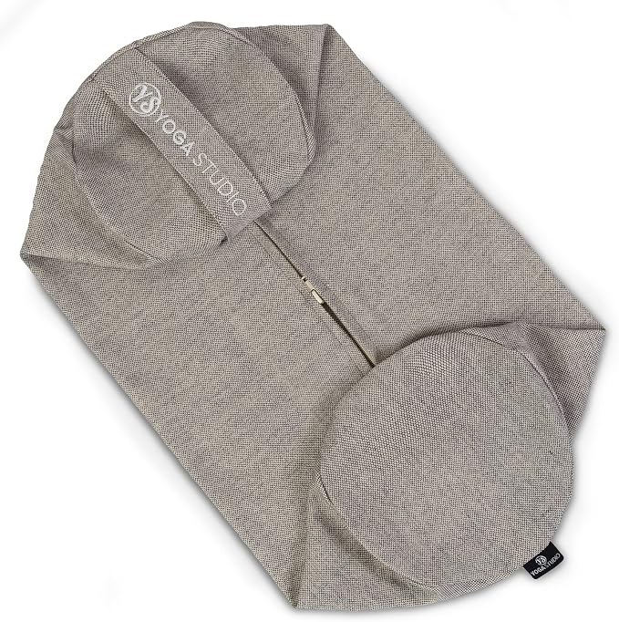 Yoga Studio Spare Organic Cotton Bolster Covers With Handle And Zipper (Two Toned - Navy)