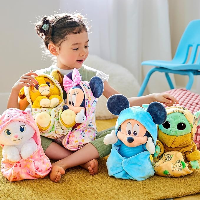 Disney Store Official Grogu Plush with Blanket Pouch - The Mandalorian - Disney Plushy in Baby Swaddle - Toy for Those who Love Plush Figure Toys, Cute Plushies, & Baby Stuffed Animals - Small 10½
