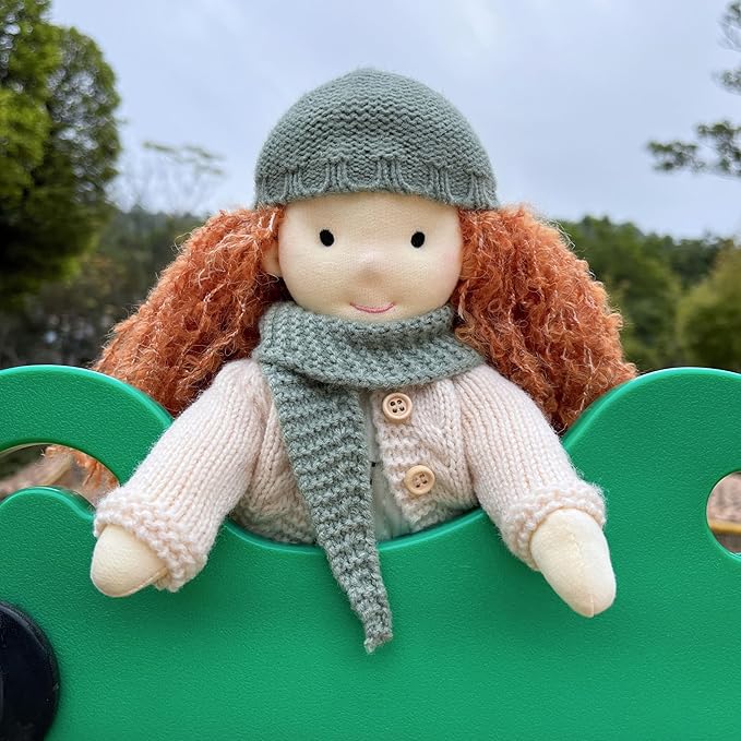 Waldorf Handmade Rag Doll - Personalized Collectors Plush for Kids Birthday Present With Beautiful Present Box-Cook 12"