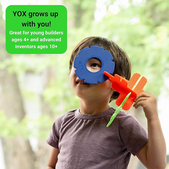 YOX Creative Building Toys Classroom Kit - 152-Piece Made in The USA Educational STEM Toys for Kids Ages 4-10+ Boys and Girls Ages 4 5 6 7 8 9 10 Creative Construction Classroom Essentials