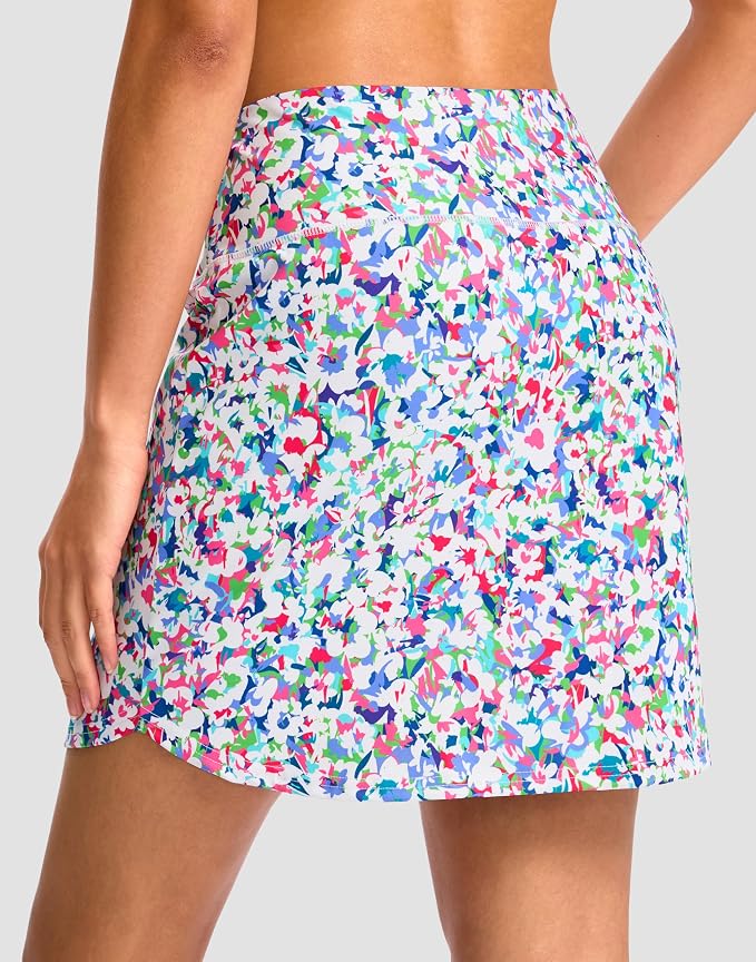 G Gradual 16"/18" Skorts for Women Golf Skirt with 2 Pockets Summer Casual | Built-In Shorts, High Waist, Soft 4-Way Stretch, Breathable Mesh Liner, Tennis Pickleball Athletic Wear, Easy To Match