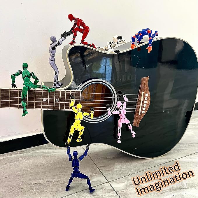 (Assembly Completed) 8 Packs T13 Action Figure Set, Dummy 13 3D Printed Action Figure Toy Gifts for Kids, Robot 13 ActionFigure Full Body Mechanical Doll Christmas Birthday Gift for Boys Girls
