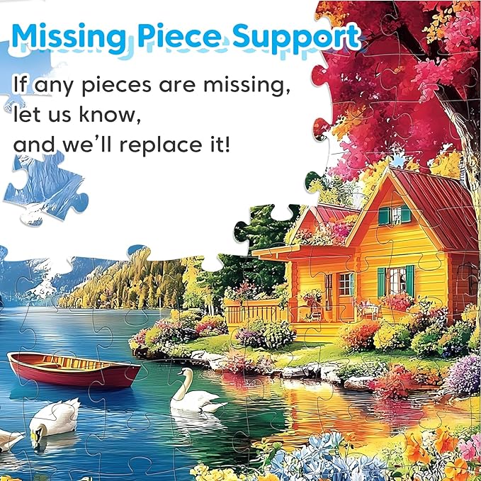 100 Piece Puzzles - 4 Themed Landscapes Large Piece Puzzles for Senior Adults Kids Puzzle Ages 5-8 Jigsaw Puzzle for Kids Ages 4-6 6-8 8-10 Year Old Educational Toys for Girls Boys 4-Pack