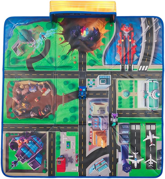 Paw Patrol: The Mighty Movie, Pup Squad Play Mat Gift Pack with Mighty Pups Chase & Vee Pup Squad Racer Toy Cars, Kids Toys for Boys & Girls Ages 3+