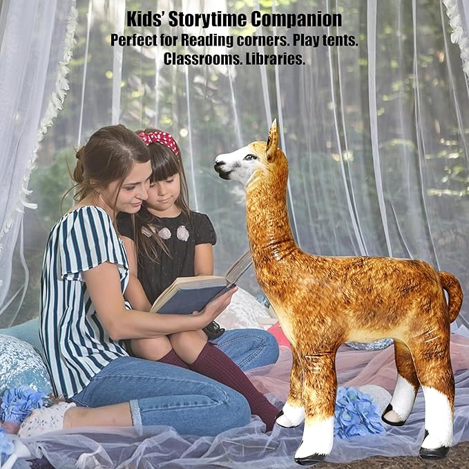 Jet Creations Inflatable Alpaca Height Party Favors Supplies Gifts, 30" Stuffed Animals An-Alpa