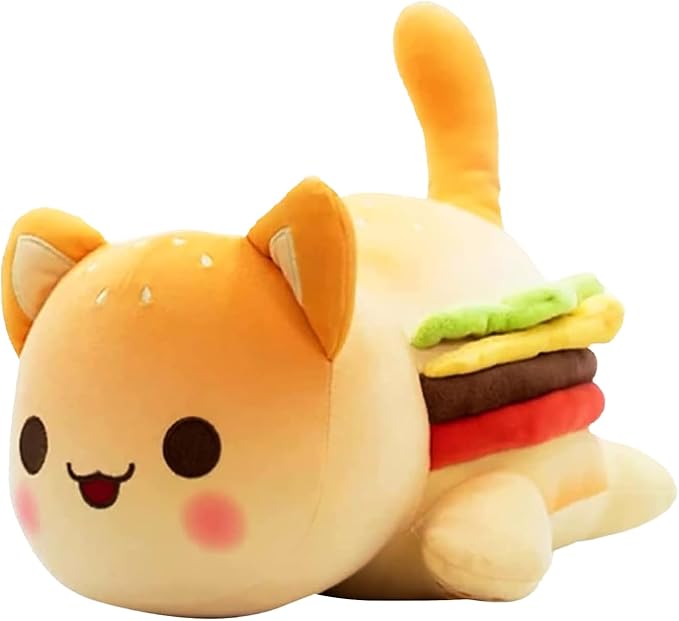 The Cutest Mashup Ever: Why the Hamburger Cat Plush is Taking Over Every Kid's Room