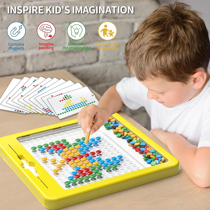 The Screen-Free Magic Your Kids Need: Why the Large Magnetic Dots Board is a Parenting Game-Changer