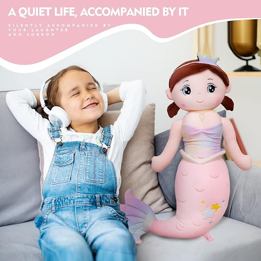 Make a Huge Splash! The 49-Inch Giant Mermaid Plush is the Magical Companion Every Kid Dreams Of