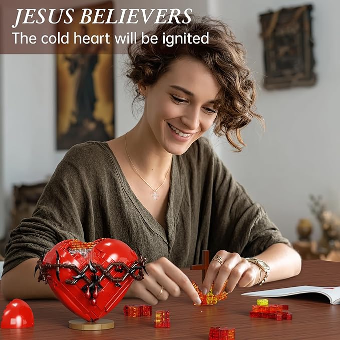 Build Your Faith Piece by Piece: The Sacred Heart of Jesus Model Set