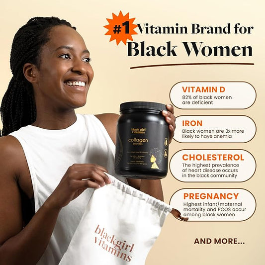 Unlock Your Natural Glow: Why Black Girl Vitamins Collagen is the Secret Weapon Every 'Melanated Queen' Needs