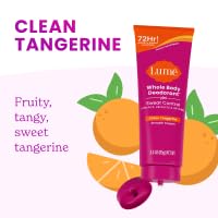Lume Whole Body Deodorant Plus Sweat Control - Smooth Cream Tube - 72 Hour Odor And Sweat Control - Baking Soda Free, Skin Loving - 3.0 ounce (Clean Tangerine)
