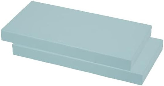 EverBlock 12” x 6” Full Size Building Block Finishing Cap Bulk Pack | Giant Building Blocks | Easy to Connect & Reuse | Indoor & Outdoor Use | Build Displays & Structures | Light Blue