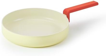 Neoflam Danish Forged 9.5" Stir Frying Pan with Handle, Kitchen Nonstick Ceramic Coating Tamagoyaki Omelet Skillet, Healthy Cooking Induction Compatible Cookware, Made in Korea (24cm)