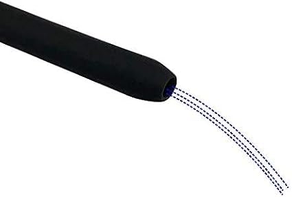 Silicone Nozzle Enema Attachment Reusable Douche Black Hose Nozzle (9.8 in)
