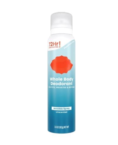 Lum!e Whole Body Deodorant Spray for Women, Aluminum Free Odor Control Formula, Unscented Long Lasting Freshness for Daily Personal Care, 3.6 oz (pack of 1)