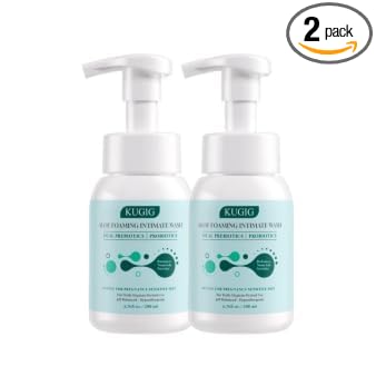 Wash | Intimate Cleanser for Women & Men, pH-Balanced Aloe Vera Formula with Prebiotic Complex & Fermented Ingredients, Ultra-Gentle Daily Care for Sensitive Skin 6.76 Fl Oz (Two Pack)