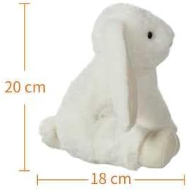 Apricot Lamb Toys Plush Cream Bunny Rabbit Stuffed Animal with Fluffy Soft Ears (Cream Bunny, 8 Inches)