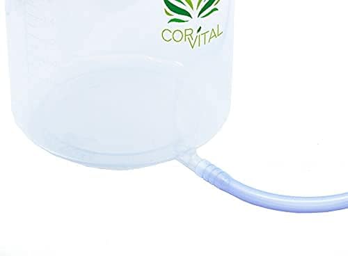 Coffee Enema Kit for Colon Cleansing - Recommended by Gerson Home Enema Kit - Enema Bucket Kit with Red Tube - Colon Detox Organic Coffee Enema - Enema Coffee Colon Cleanser - Colon Health