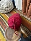 Round Bolster Cover Cervical Neck Roll Cotton Pillowcase for Cylindrical Pillow with Drawstring Closure Neck Pillow case 6" x 18" (15 x 45 cm) Burgundy