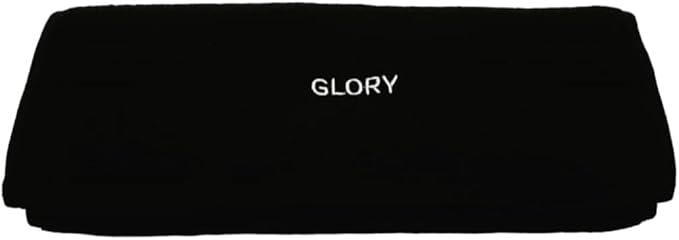 Glory Gym Towel - 100% Organic Cotton - Soft and Absorbent for Gym, Yoga, spa Dimensions (29.52 X 13.78 inch) 570 GSM (Black)
