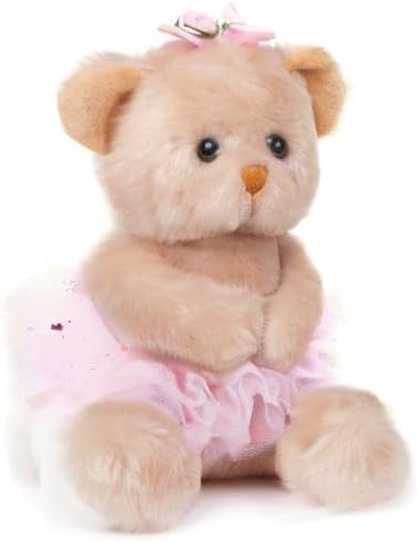 Bearington Collection Ballerina Stuffed Animal - Ballet Doll - Dance Recital Gifts for Girls - Bear Bella - 6"