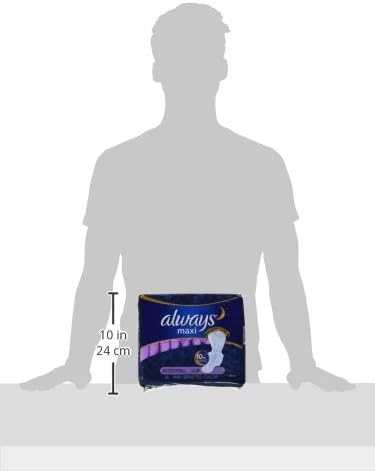 Always Maxi, Size 5, Extra Heavy Overnight Pads With Wings, Unscented, 20 Count
