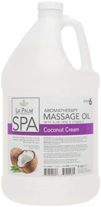 La Palm Aromatherapy Massage Oil 1 Gal (Coconut Cream)