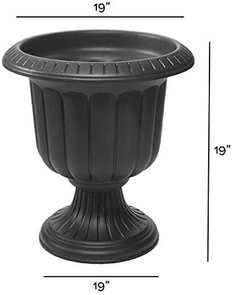 Root & Vessel Classic Urn, Black, 19-Inch