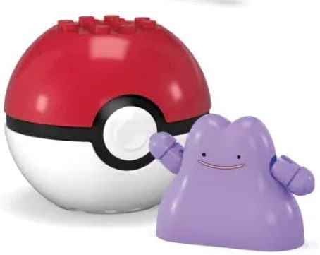 MEGA Pokémon Poké Ball Building Set, Includes Bulbasaur, Charmander, Ditto, Jigglypuff, Pikachu, Squirtle, Ages 6+ GFC85-963F