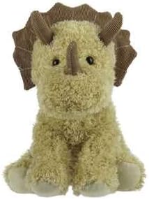 Apricot Lamb Toys Plush Green Dinosaur Triceratops Stuffed Animal Soft Cuddly Perfect for Child (Green Dino,9 Inches)