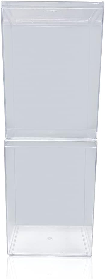 EcoTEK Protectors, 2-Pack Hard Protective Cases Fits 4" Display Figures – Acrylic Scratch-Resistant, Crystal Clear Display Case for Collectibles