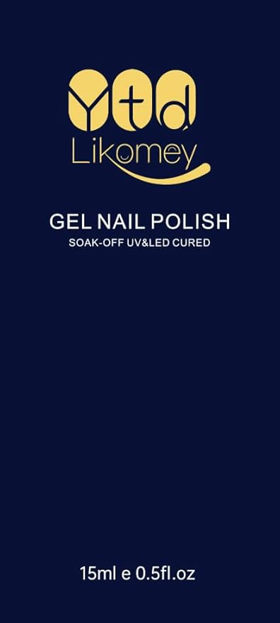 YTD Likomey Haze Blue Gel Nail Polish,15ml Salon Home DIY Manicure and Pedicure Fall Winter Soak Off UV Color Varnish,CS418