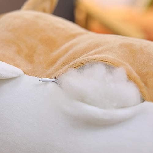 Corgi Dog Plush Pillow, Cute Shiba Inu Corgi Butt Stuffed Animal Toys Gifts for Bed, Valentine, Kids Birthday, Christmas (Brown, 17.3inch)