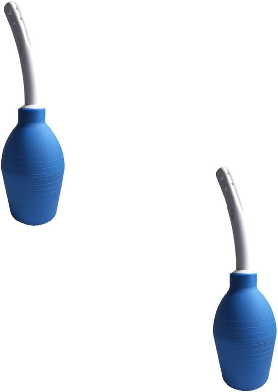 Magik 1-2 Pcs 310ml Anal Douche Bottle Enema Bulb Vaginal Douche Cleaner Bag Kit (2 Pack, Blue)
