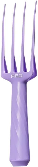 Red by Kiss Magic Touch Scalp Scratcher, Purple, Flexible Teeth Scalp Massager for Braids, Locs, Weaves, Wigs & Protective Styles, Itch Relief, Shampoo Exfoliating Brush