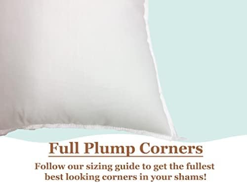 Pillowflex Synthetic Down Pillow Insert 12x20 in - Karate Chop Pillow | Small Rectangle Sham Form, Plush Polyester Cotton Blend, Cloud-Like Comfort, Clump-Resistant Fill, Smooth Elegant Finish