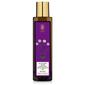 Forest Essentials Ayurvedic Bhring Raj Herb Enriched Head Massage Oil - 200 ML - - "Expedited International Delivery by USPS / FedEx "
