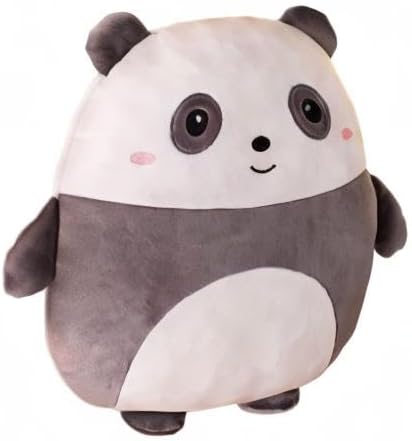 Cute Panda Plush Pillow, 8 inch Panda Stuffed Animal Toy Kawaii Plushies Hugging Pillow Gifts for Room Decor Kids Birthday Valentine