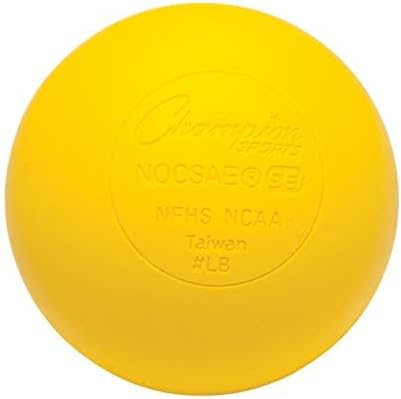 Champion Sports Lacrosse Balls – Official Size SEI Certified, Multi-Color Packs of 3, 6, or 12 for Practice & Games