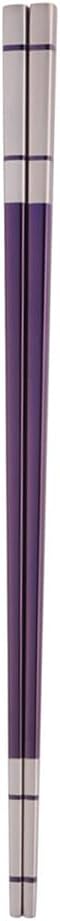 Reusable Stainless Steel Chopsticks,Dishwasher Safe , Easy to Use(1 pairs,purple)