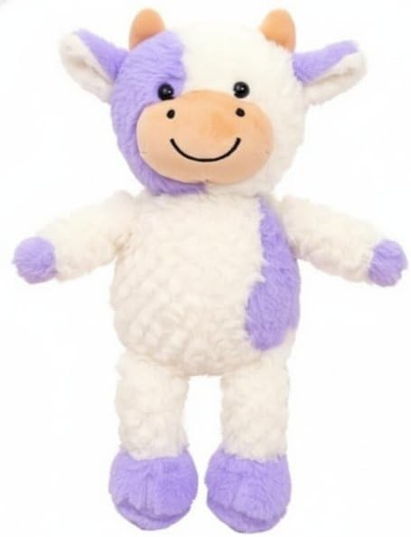 Cow Stuffed Animals Soft Plush Cute Cow Doll for Boys Girls 11.8in (zhangniu zise)