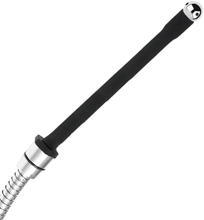 Silicone Nozzle Enema ASilicone Nozzle Enema Attachment Reusable Douche Black Hose Nozzle (78.74 in)